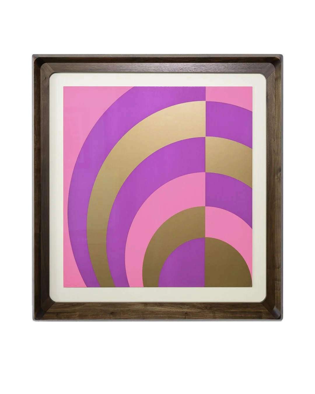 Rounded corner walnut frame pink graphic art 1.jpg