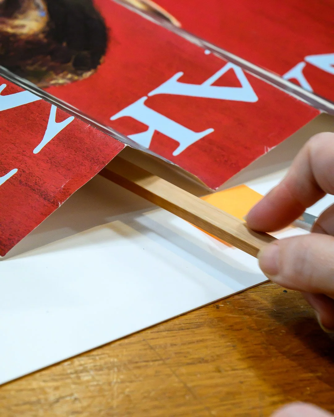hinging a folded poster for framing -87240.jpg