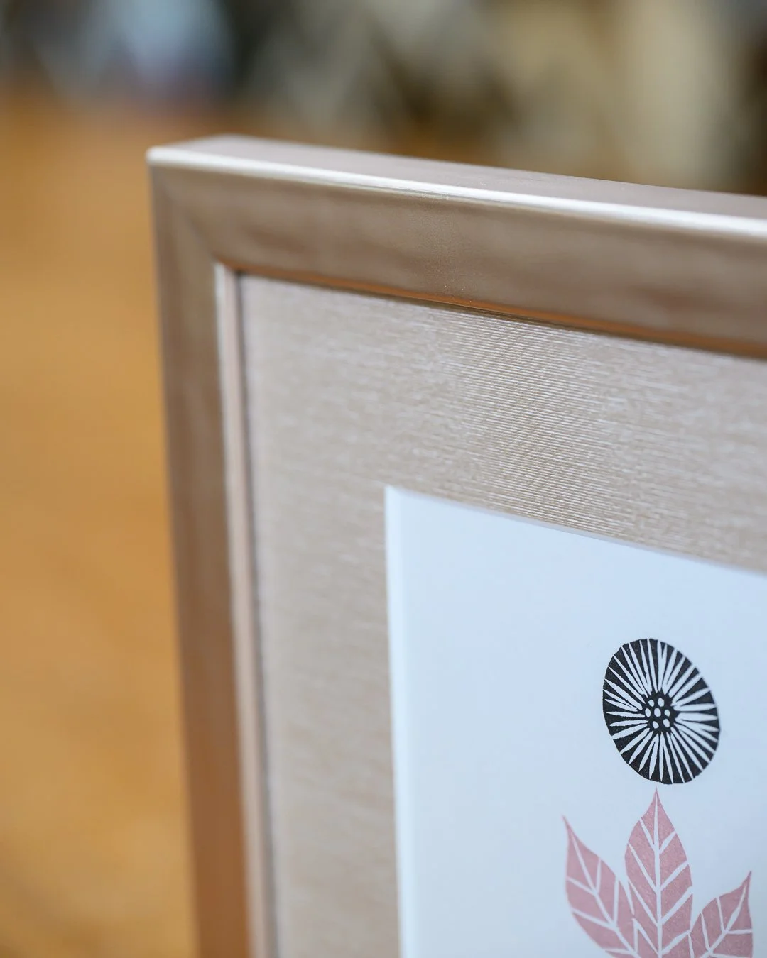 whimsical art coffee cup in petite frame with linen mat-86826.jpg