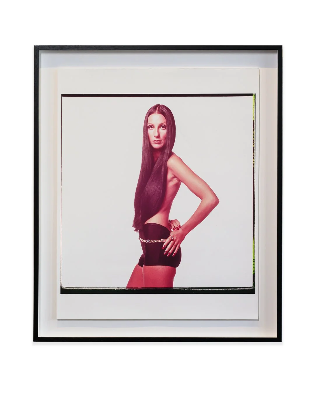 original cher photograph framed in black shadowbox-.jpg