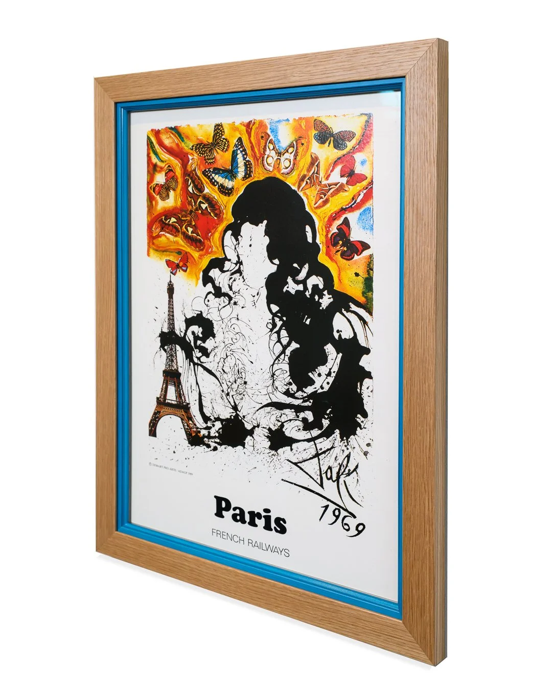 Paris Poster framed in stacked frame--2.jpg