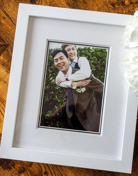 Happy moments framed at Underglass - Wedding photo frames and Ketubah framing in San Francisco