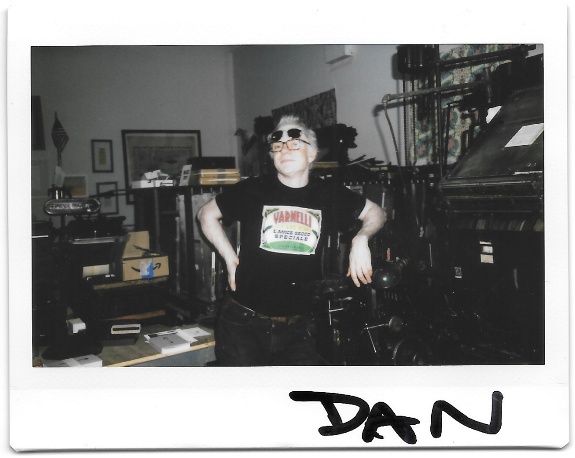 Dan Wood by the LInotype.