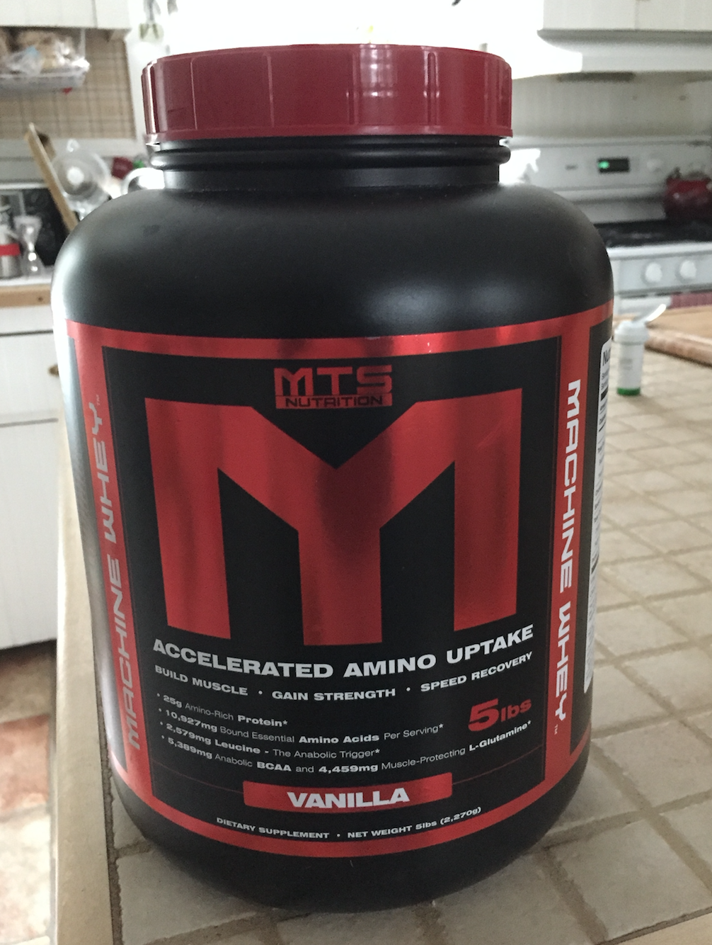 This looks intimidating, but it's really just vanilla protein powder. 