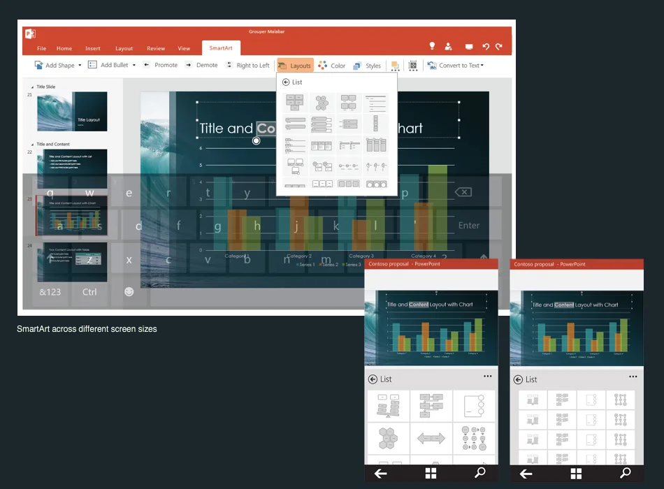 SmartArts in PowerPoint