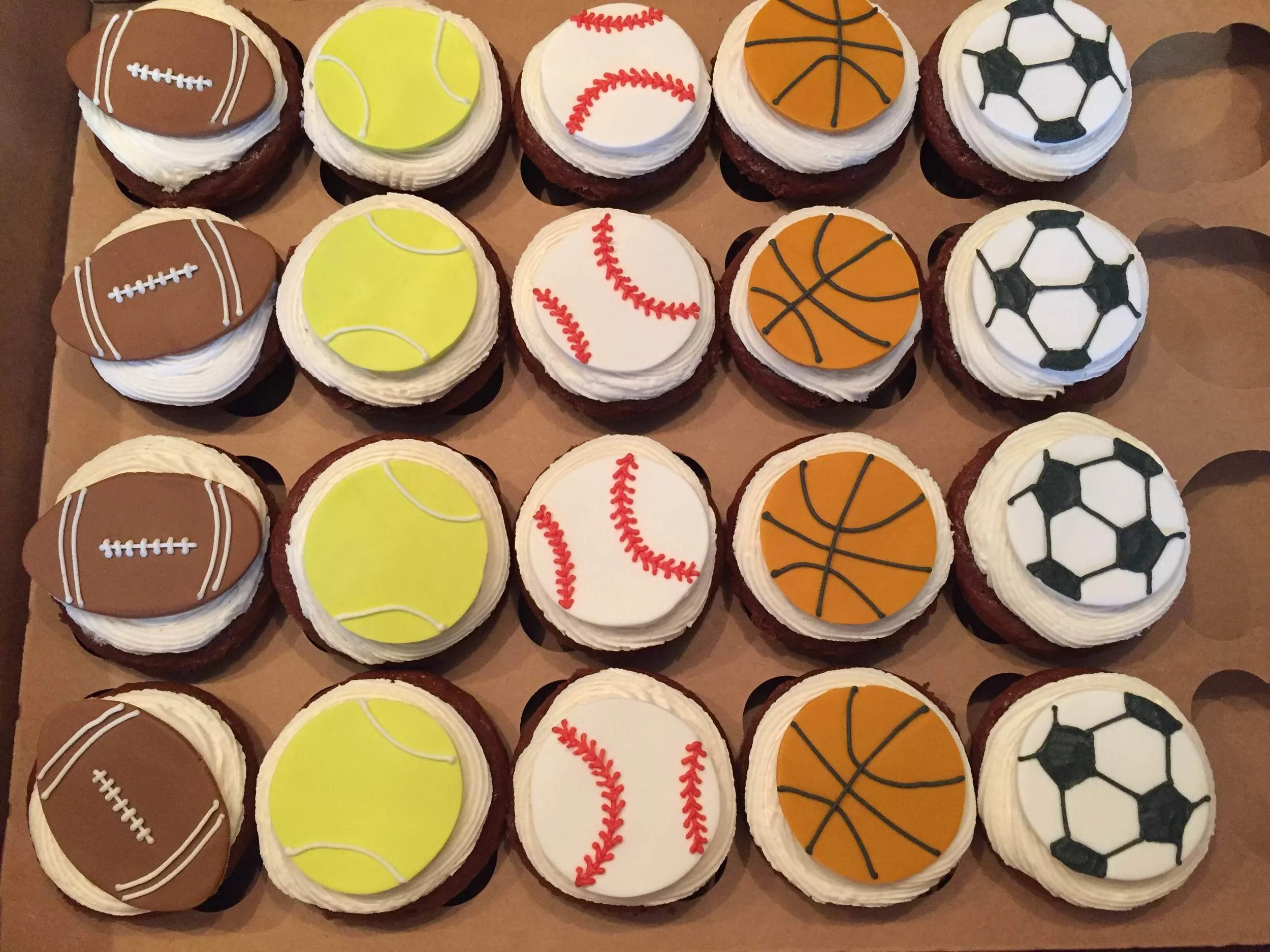 Sports Cupcakes