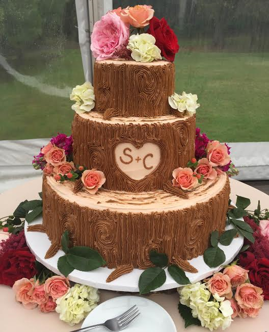 Rustic Tree Wedding Cake
