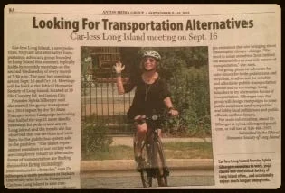 The press article about Car-less Long Island appeared in most (or all?) of the Anton papers.