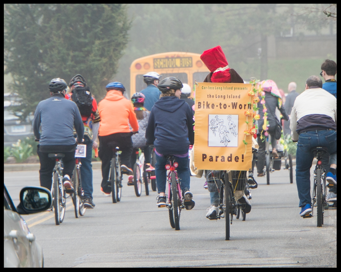 Bicyclists on Parade! (Photo credit, Amy Fruschour Kelly)