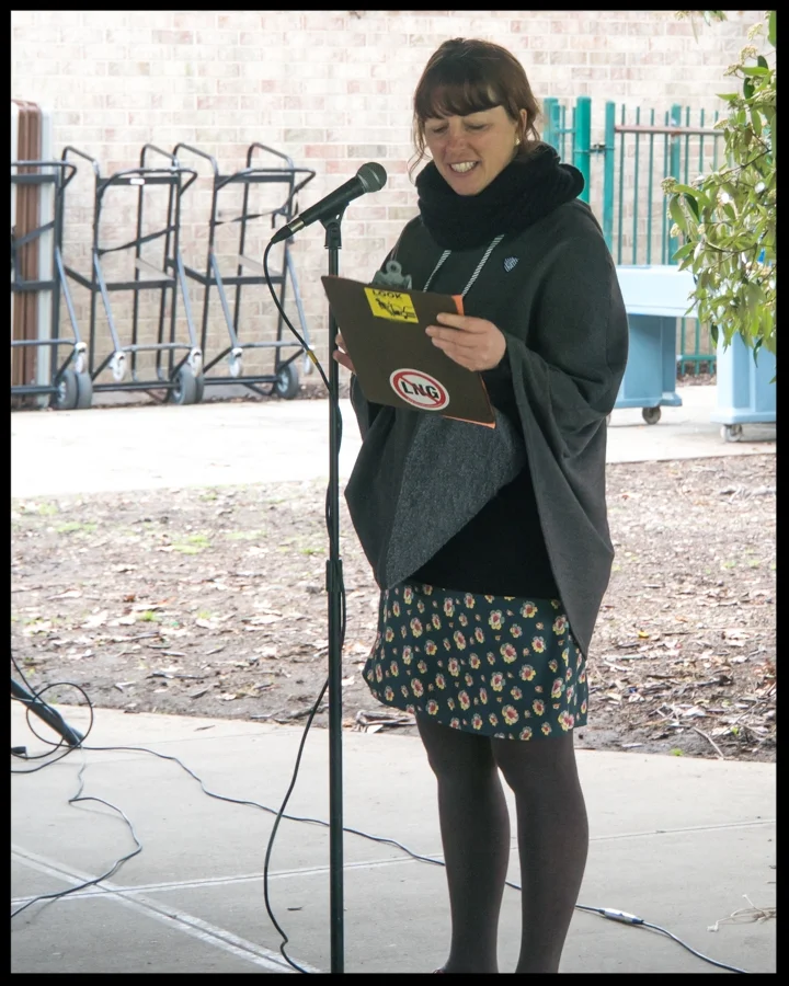 Alison Blanchette giving the keynote address. (Photo credit, Amy Fruschour Kelly)