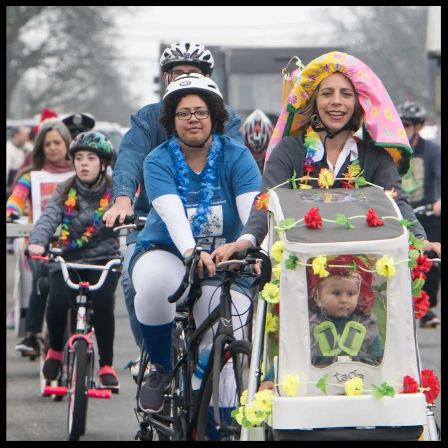 "The wheels on the bike go round and round .. " (Photo credit, Amy Fruschour Kelly)