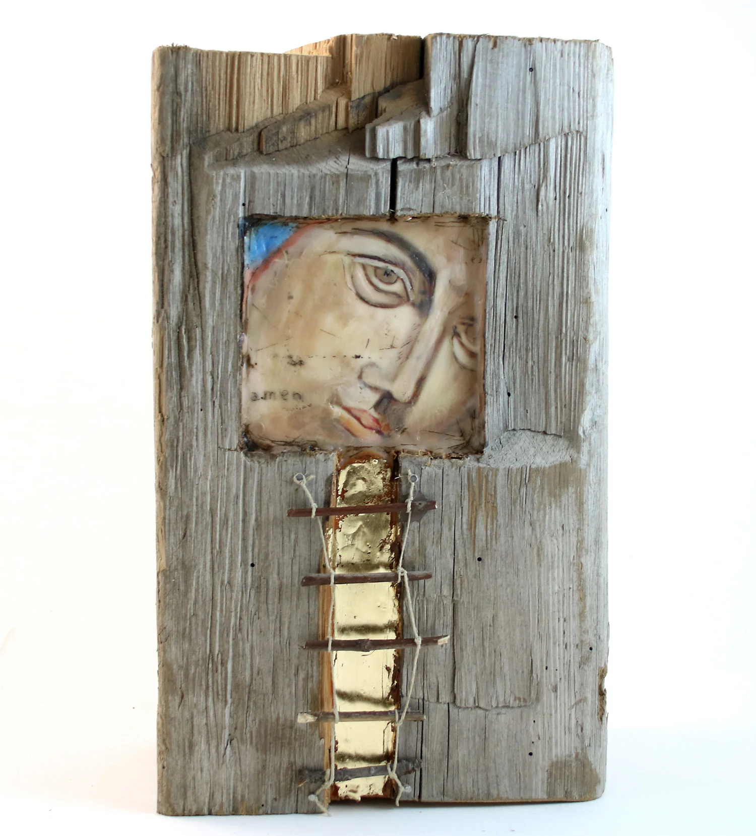 Ave Maria - mixed media encaustic