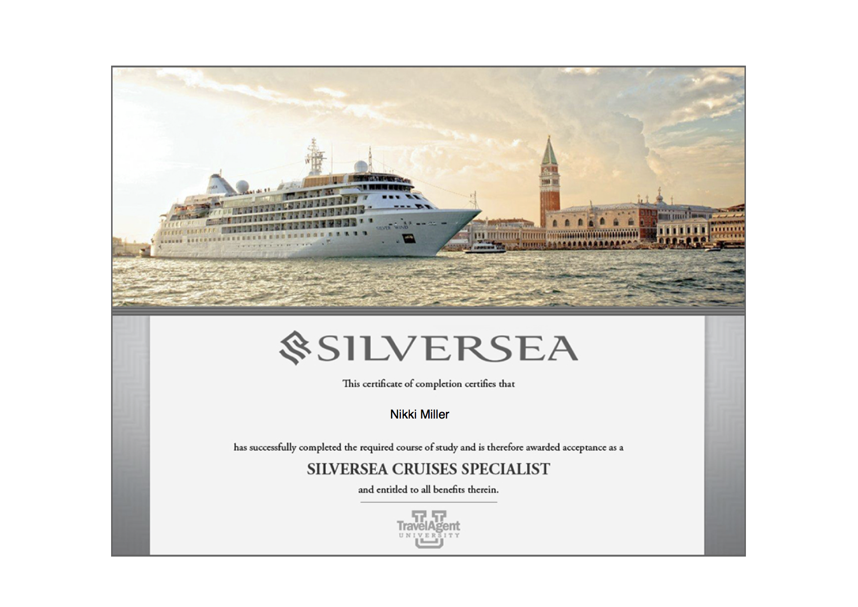 Silversea Specialist - Silversea Diploma - 2014-04-03.png