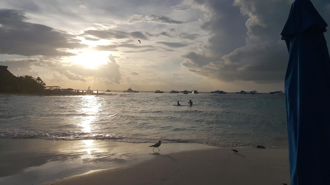 Beach sunset at the Mia