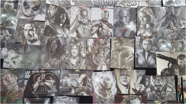 Vendor's comic art