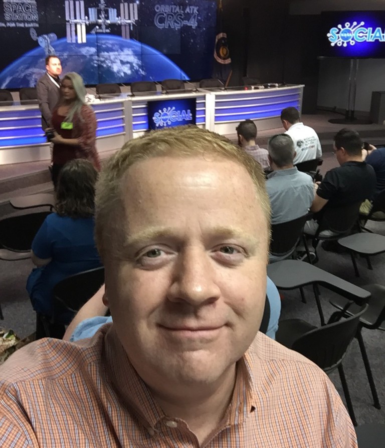 Me, in the NASA KSC Media Center