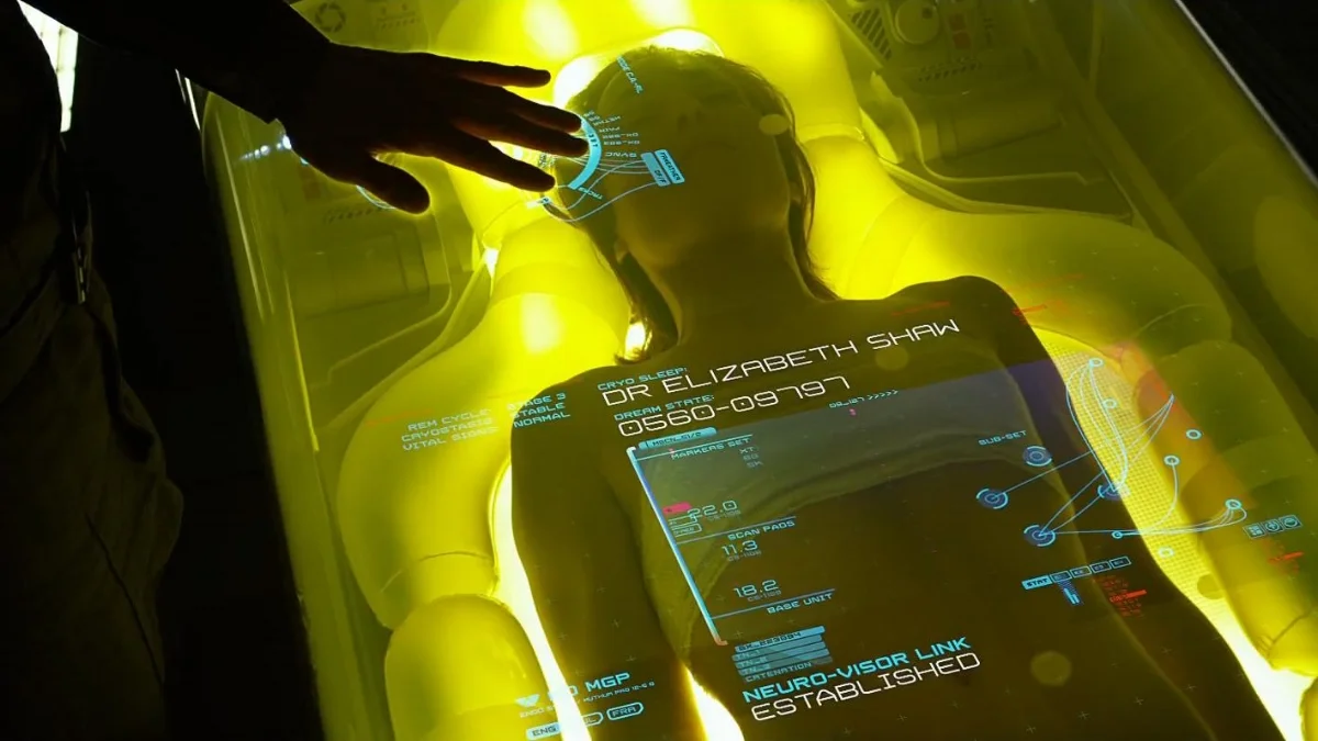 Suspended astronaut from Prometheus . 