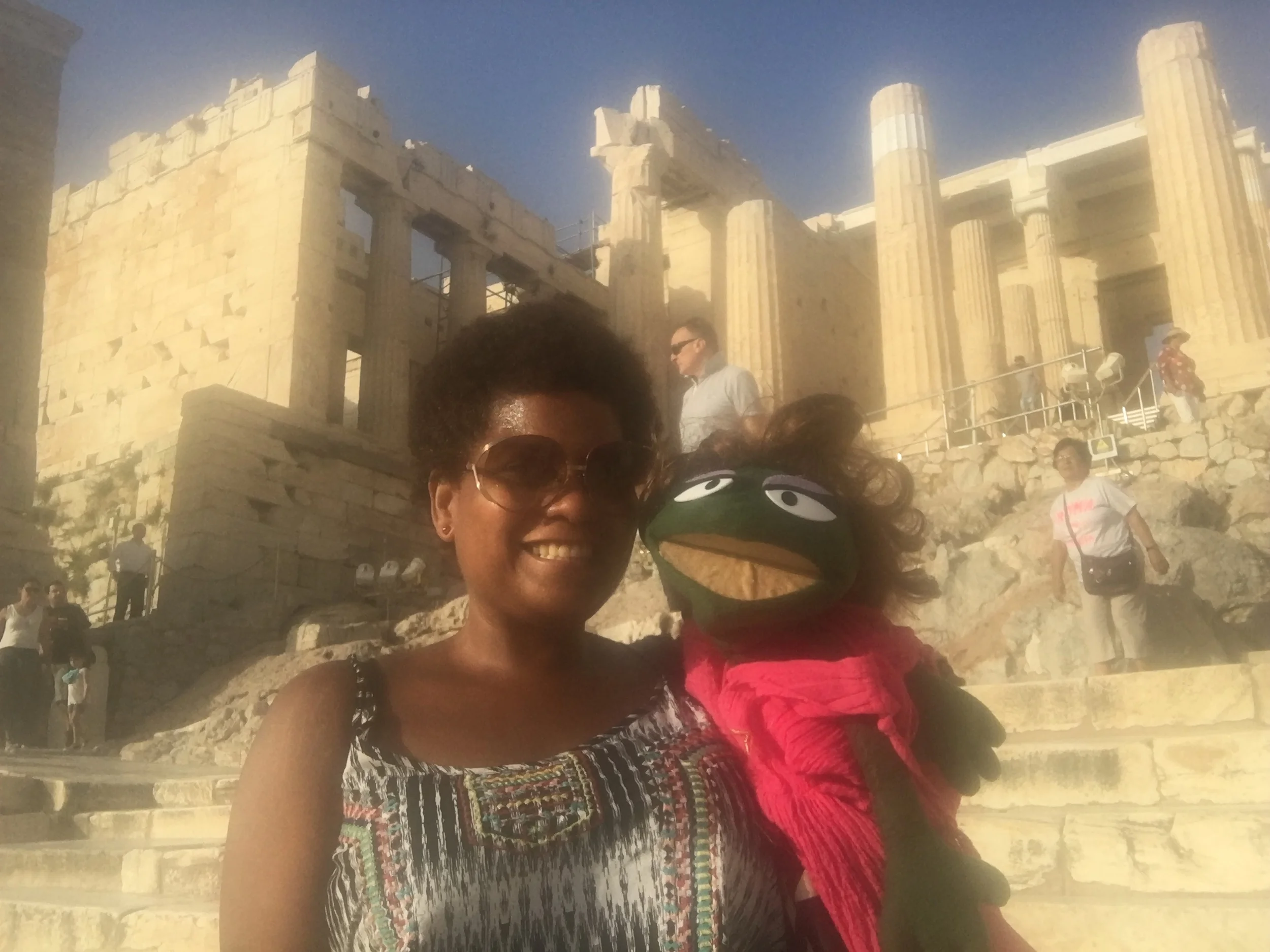We're here...we're here at the heart of it all... Parthenon