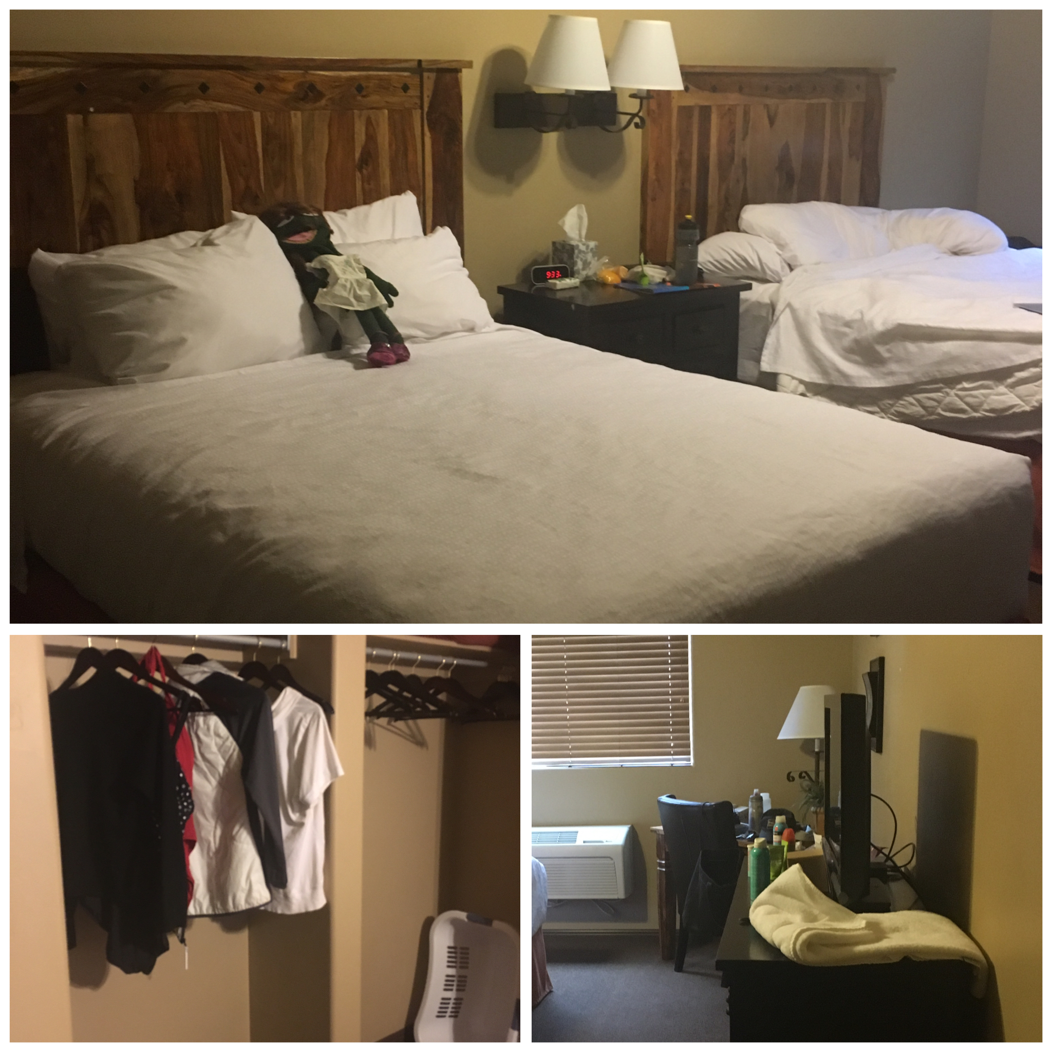The bedroom...as you can see Lex has claimed her spot.