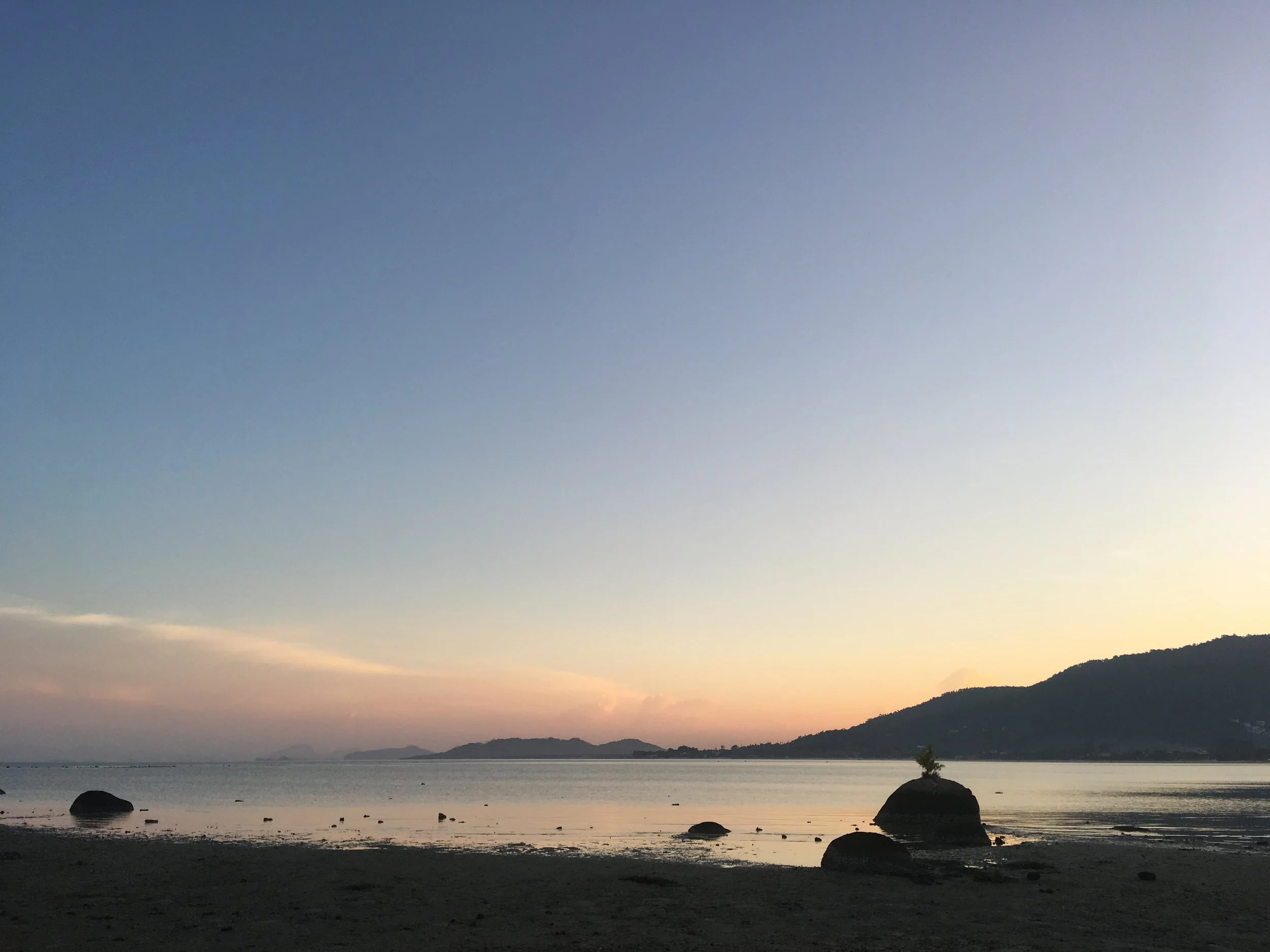 Beautiful romantic Thai sunset...a bit of kissing was done here