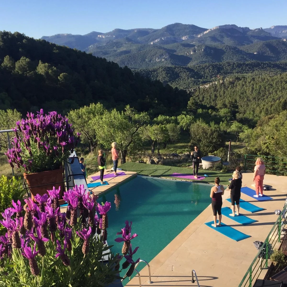 luxury yoga wilderness retreat Spain