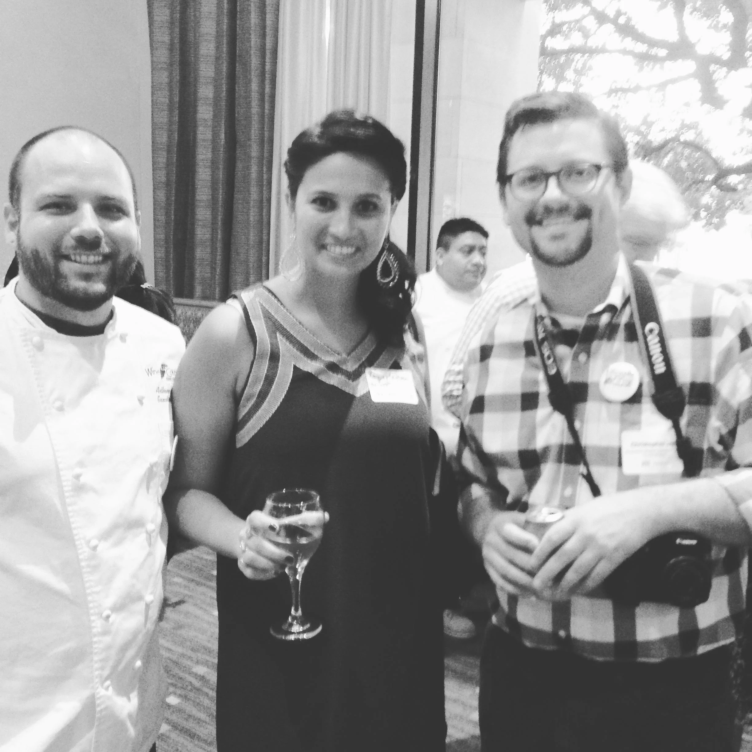 from left: Chef Felan, ME, and Chris Jay from the Shreveport-Bossier Convention & Tourist Bureau