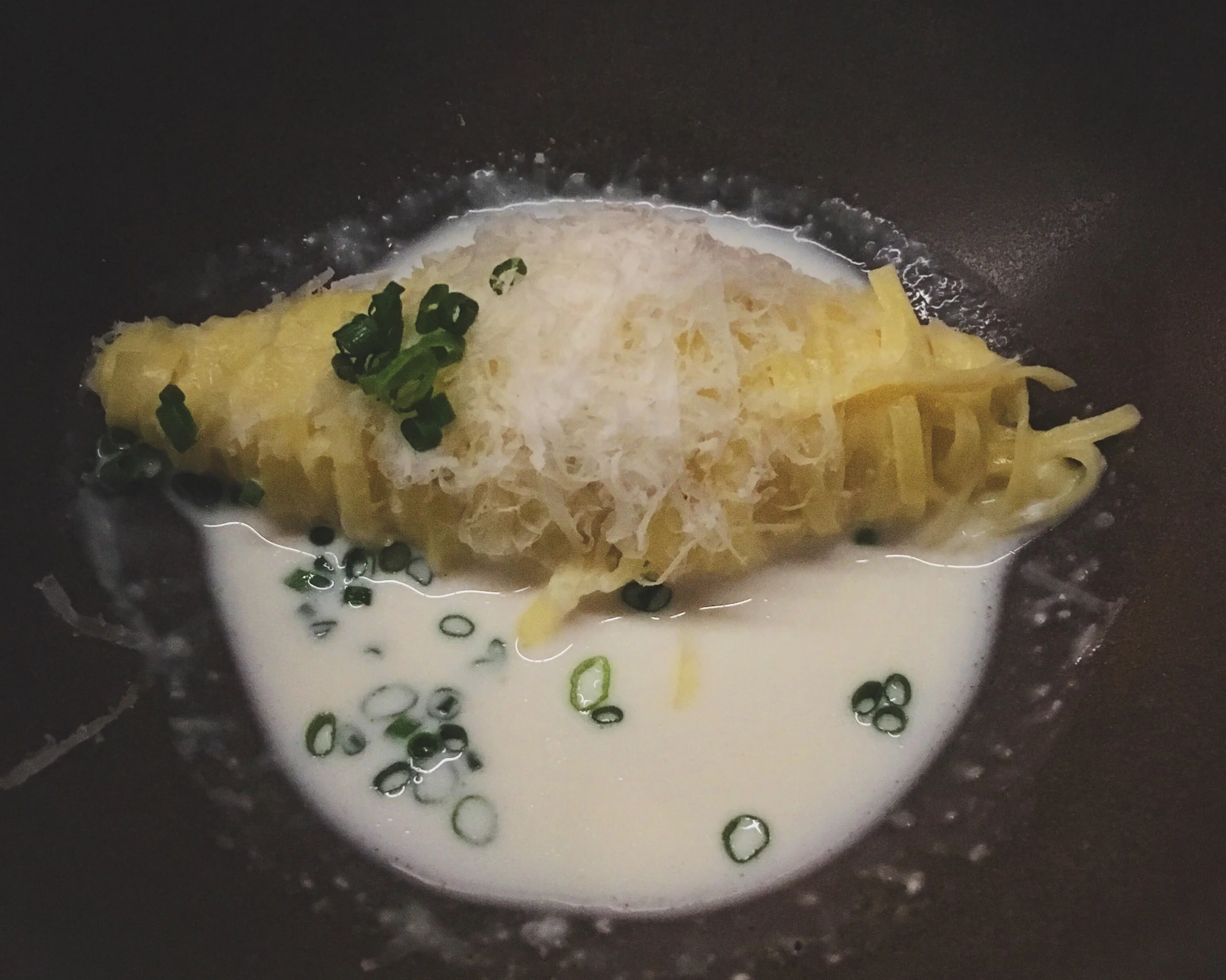 Thin Pasta | parmesan brodo, chive