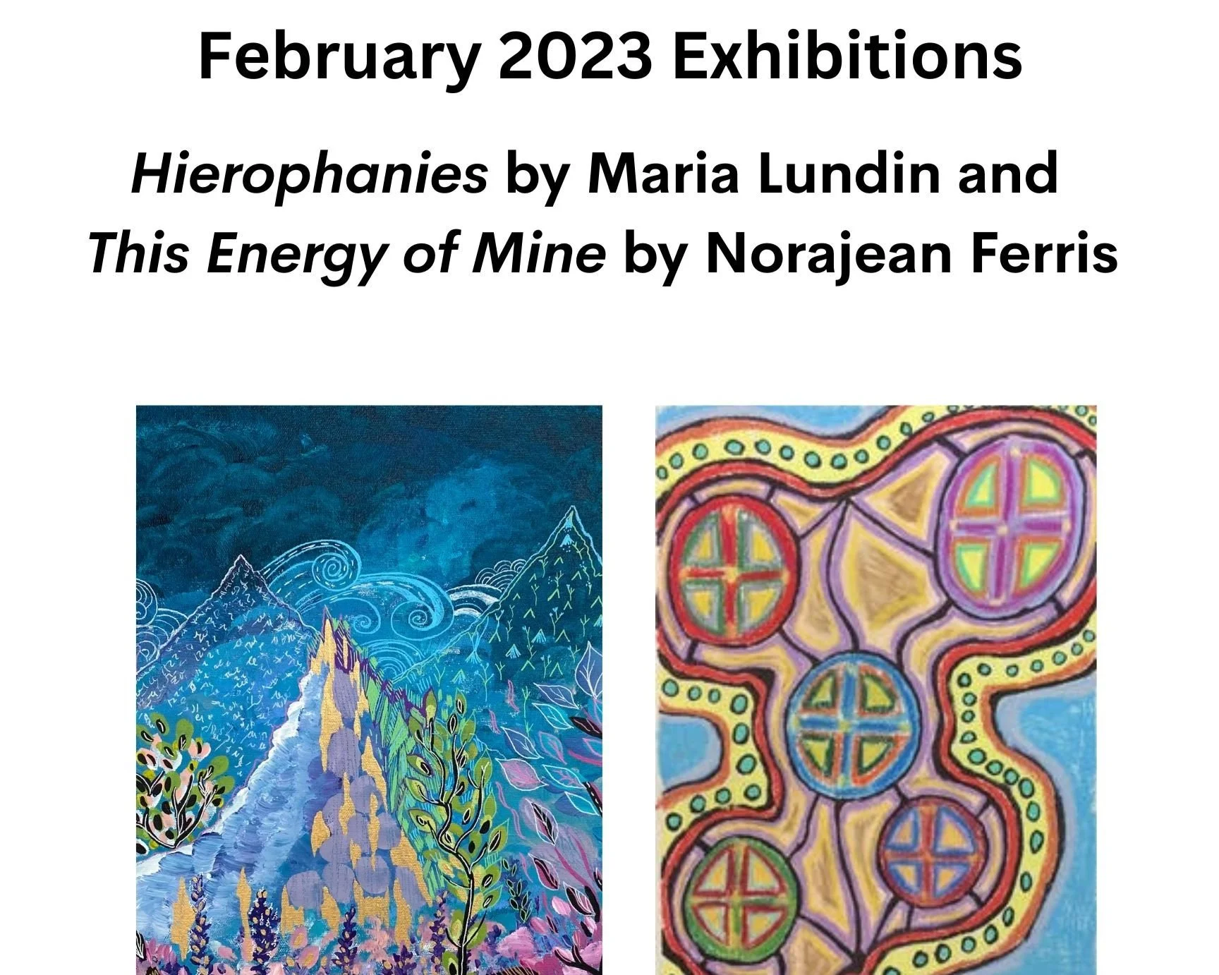 UPCOMING EXHIBITIONS