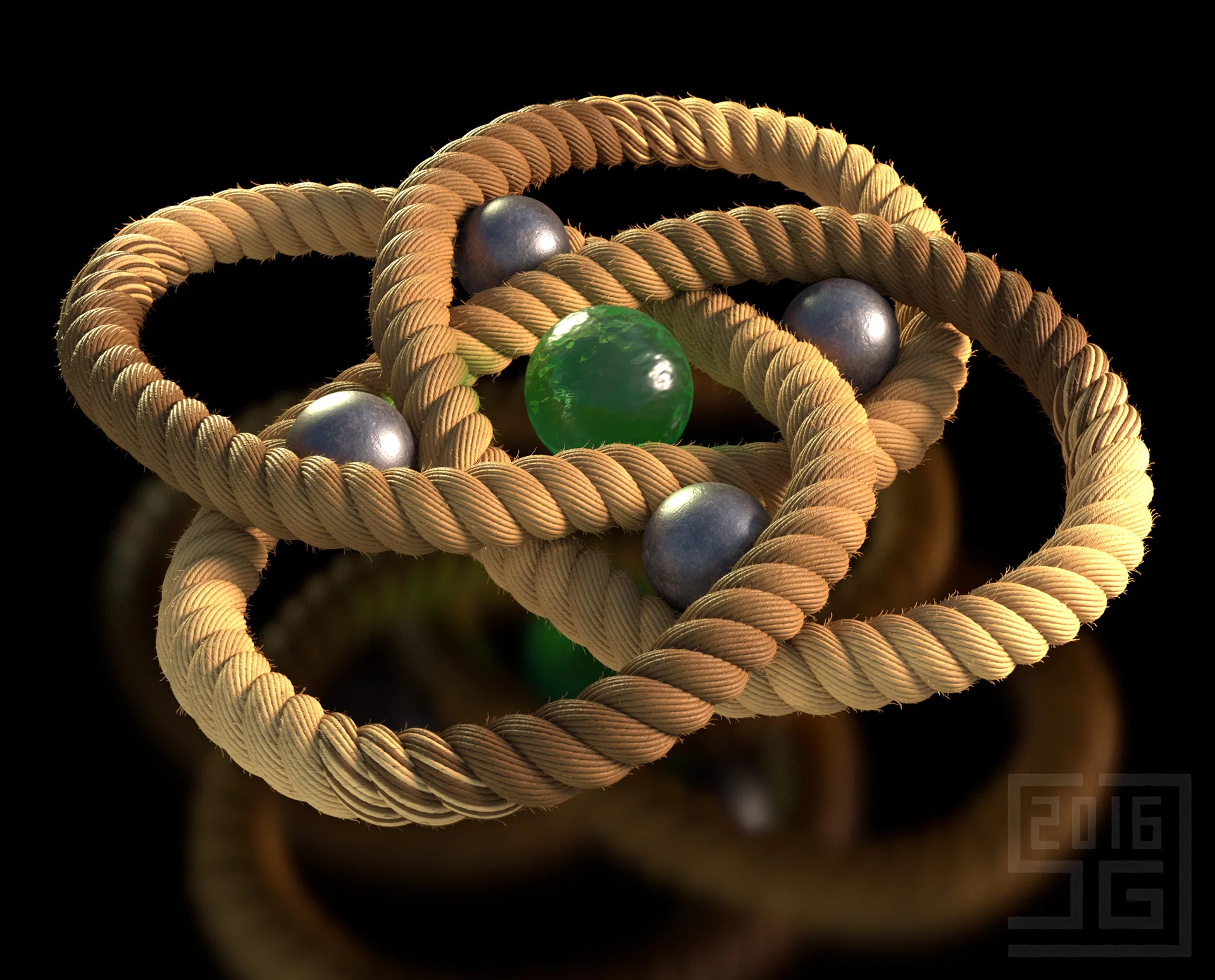 Synthetic Molecular 8-19 Knot