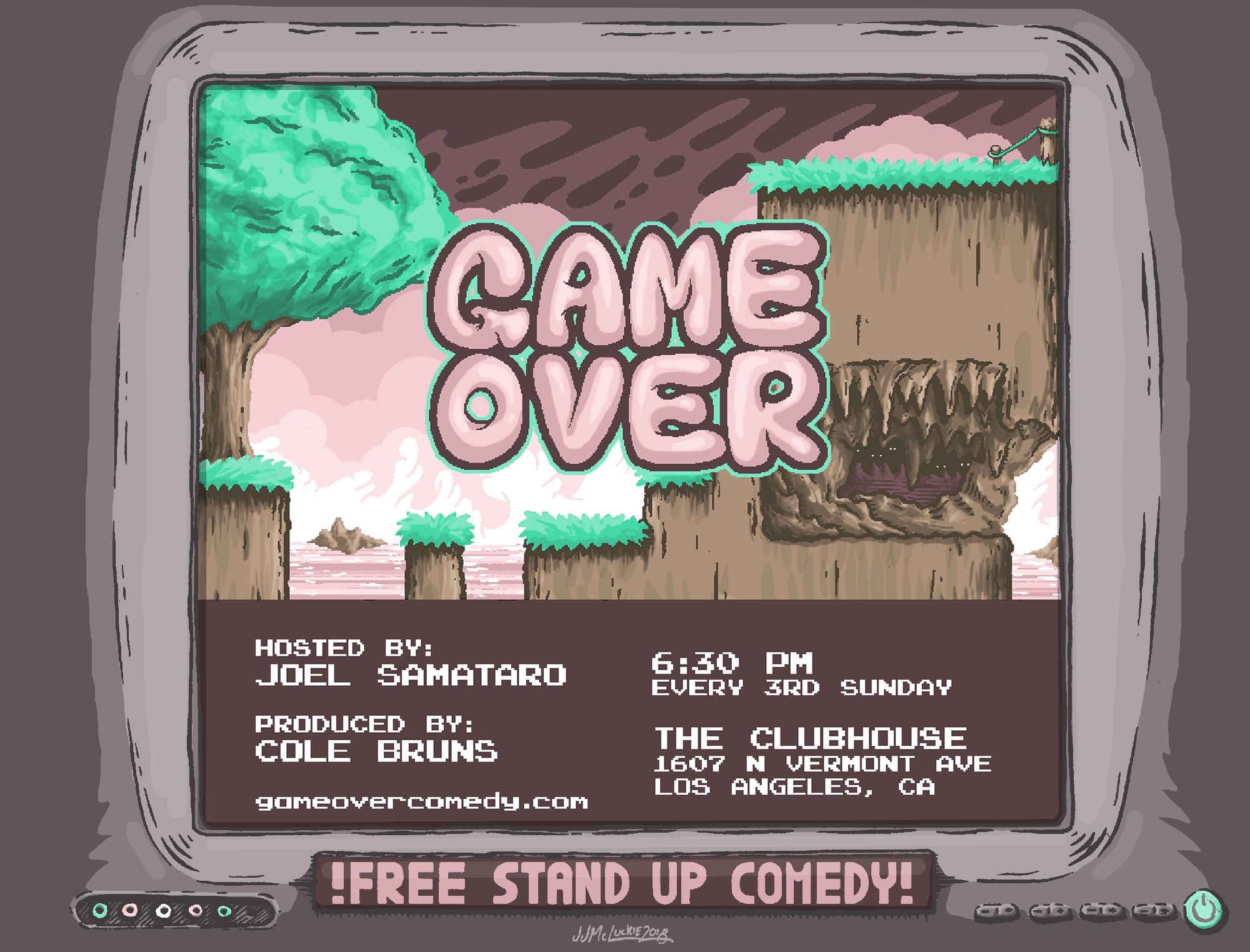 Game Over Stand Up Poster
