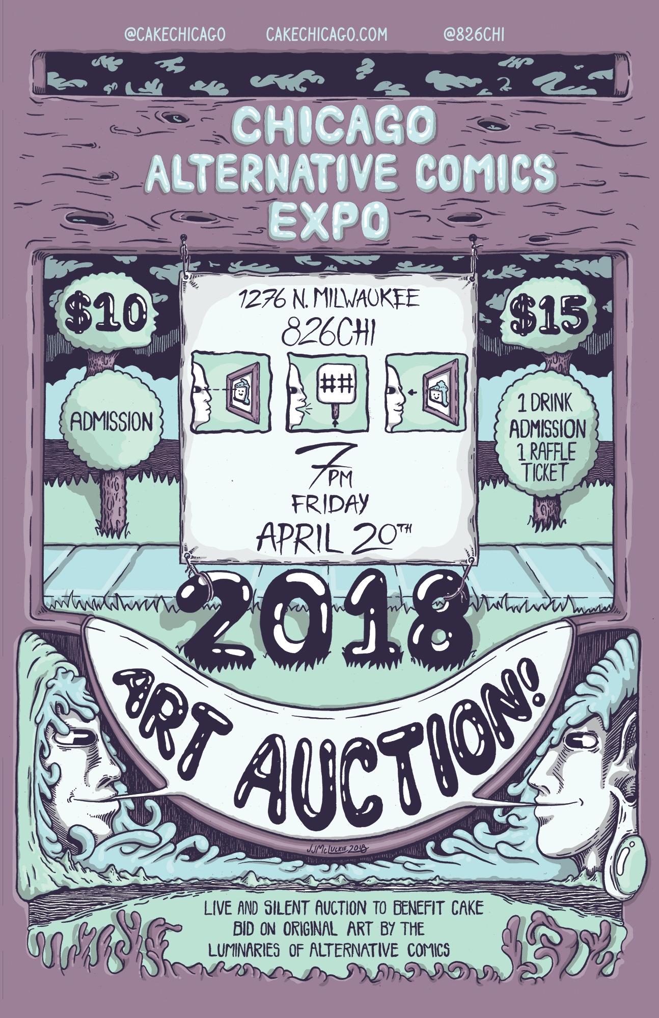 CAKE Art Auction Poster