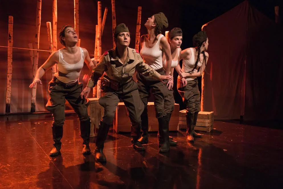 The young heroines - Sonia, Kirianova, Lisa, Rita, Galia | Courtesy of Ici Les Aubes Sont Plus Douces