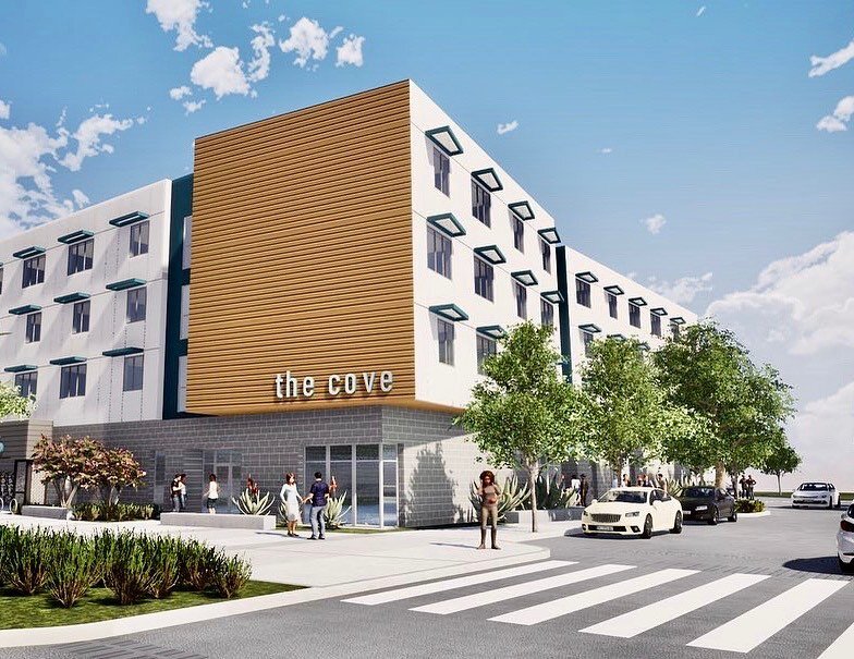 Introducing &rsquo;The Cove&rsquo;... the sixth phase of urban renewal at the Century Villages at Cabrillo campus. This phase will provide 89 safe, furnished homes and shared community amenities. The Cove will maintain the four story scale and massin