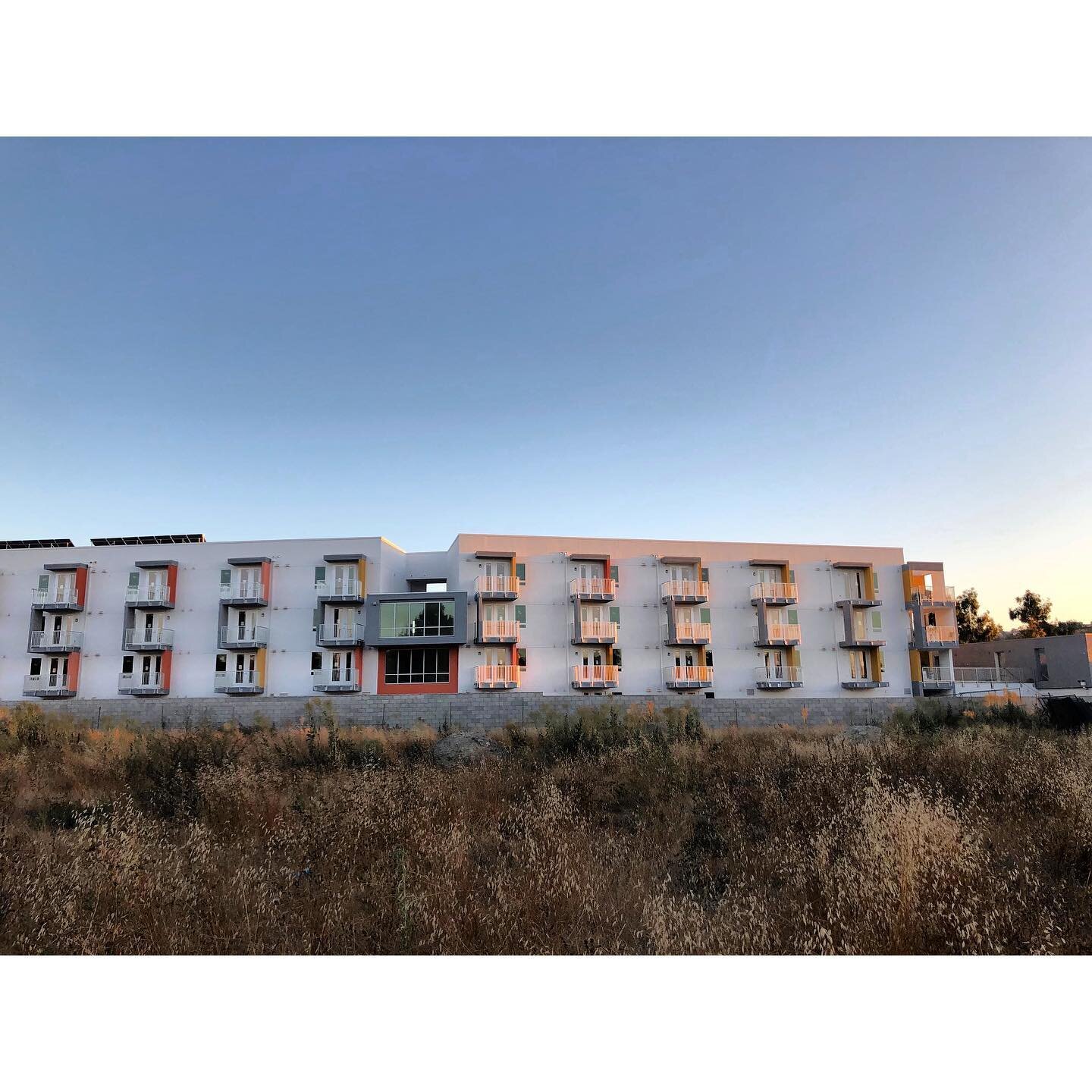 Buckingham Senior Affordable Housing is approaching completion. We think it looks great at sunset.🔸🔸🔸