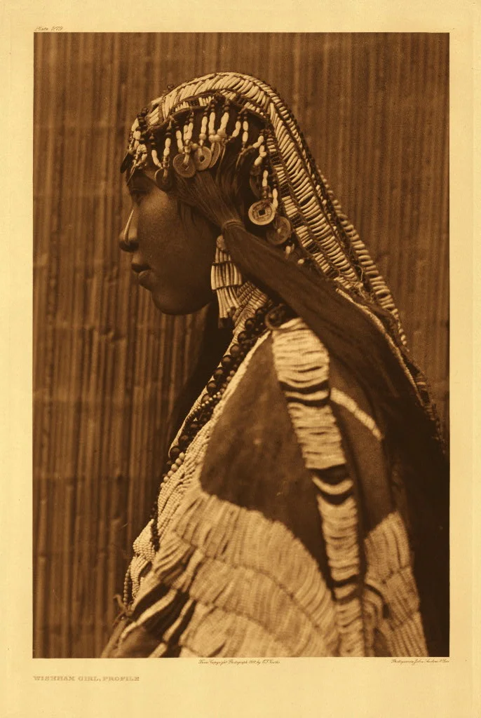 Wishham girl, profile Northwestern University Library, "The North American Indian": the Photographic Images , 2001.