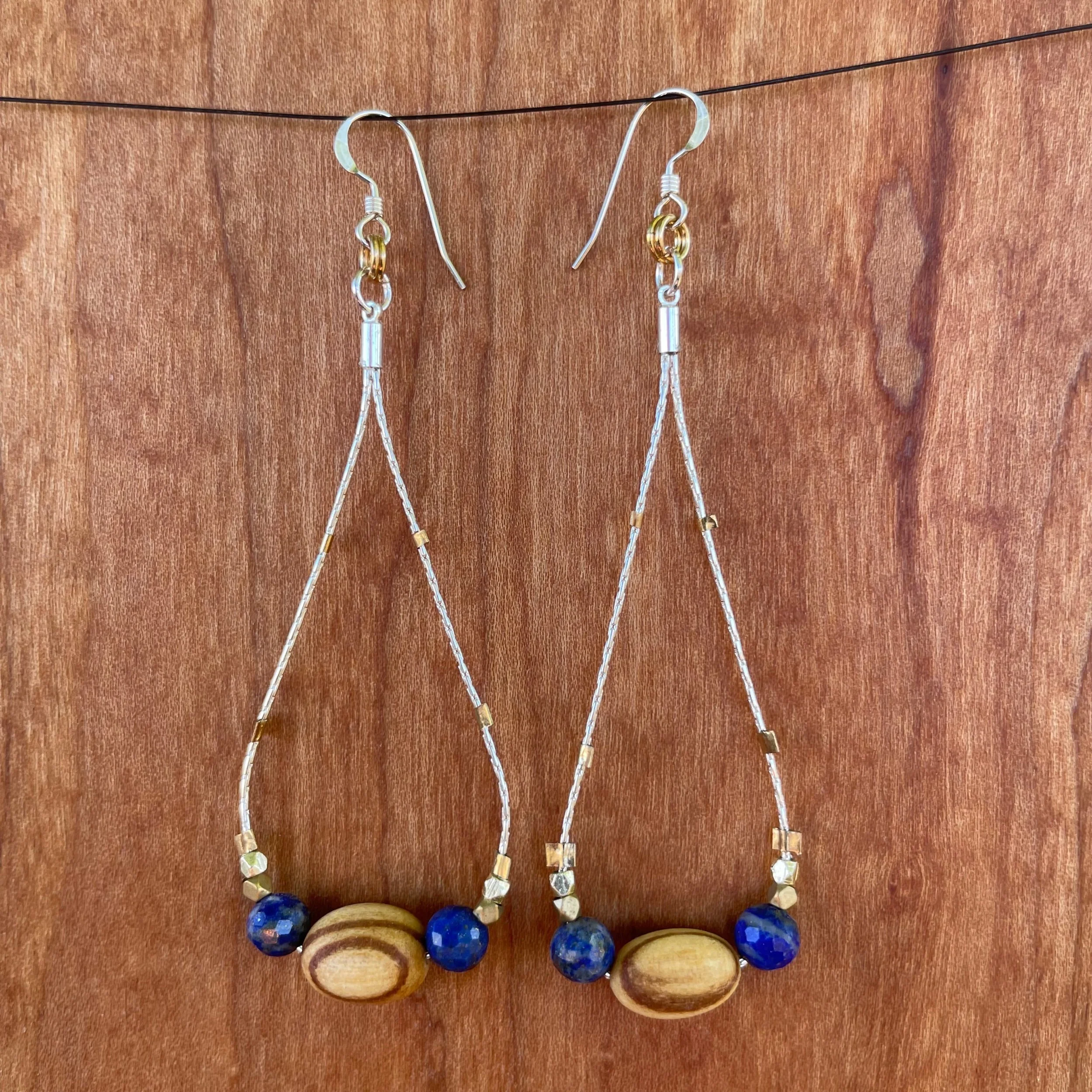 Palo Santo Drops - Lapis Lazuli + Brass