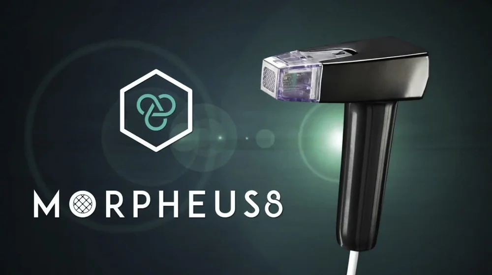 Morpheus8 RF microneedling handpiece at Conjure med spa in Hillcrest, San Diego