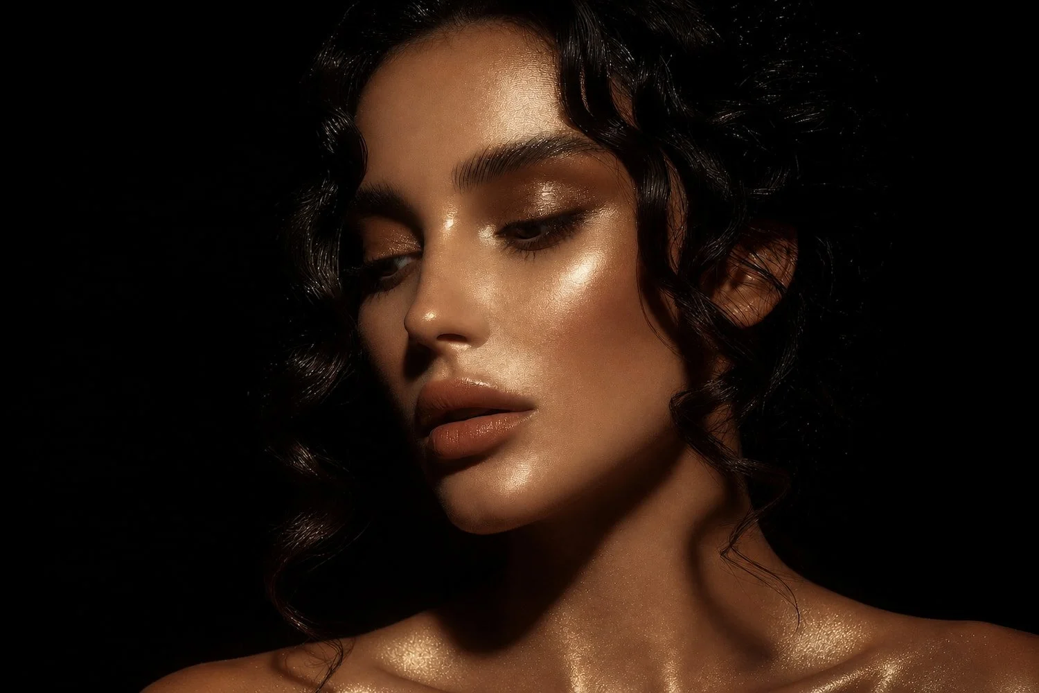 Woman with dewy glass skin after an Advanced Korean Facial in San Diego