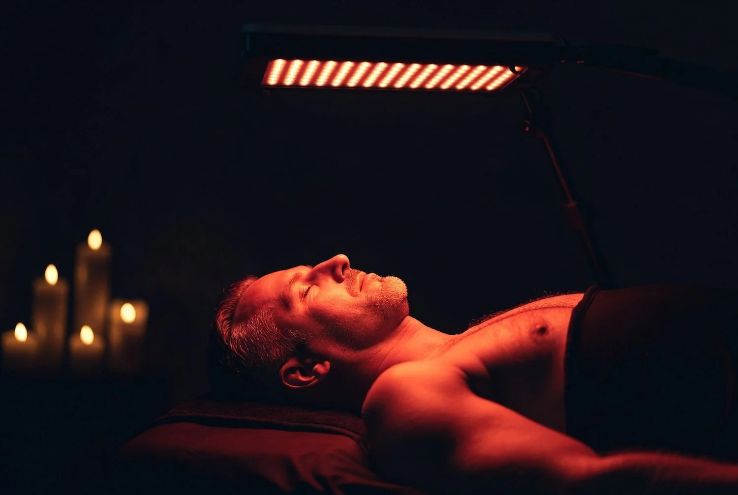 Executive anti-aging facial with red light therapy at Conjure Skin Therapies in San Diego