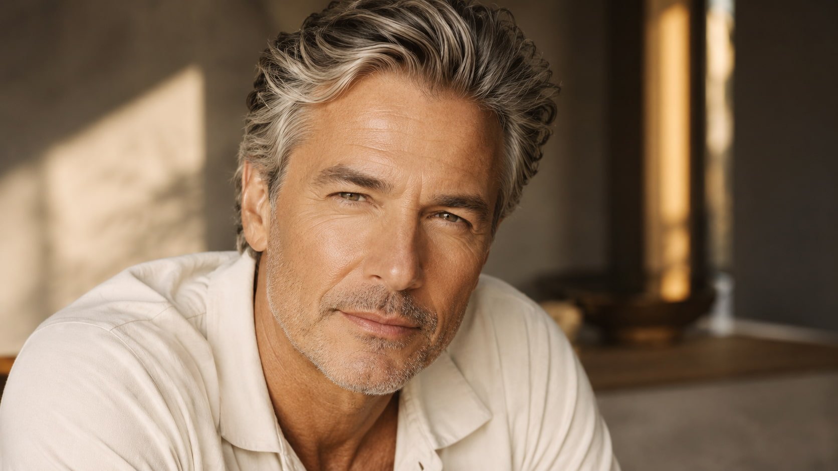 Woman in her fifties with smooth, firm, renewed skin — the result an Opus Plasma series builds