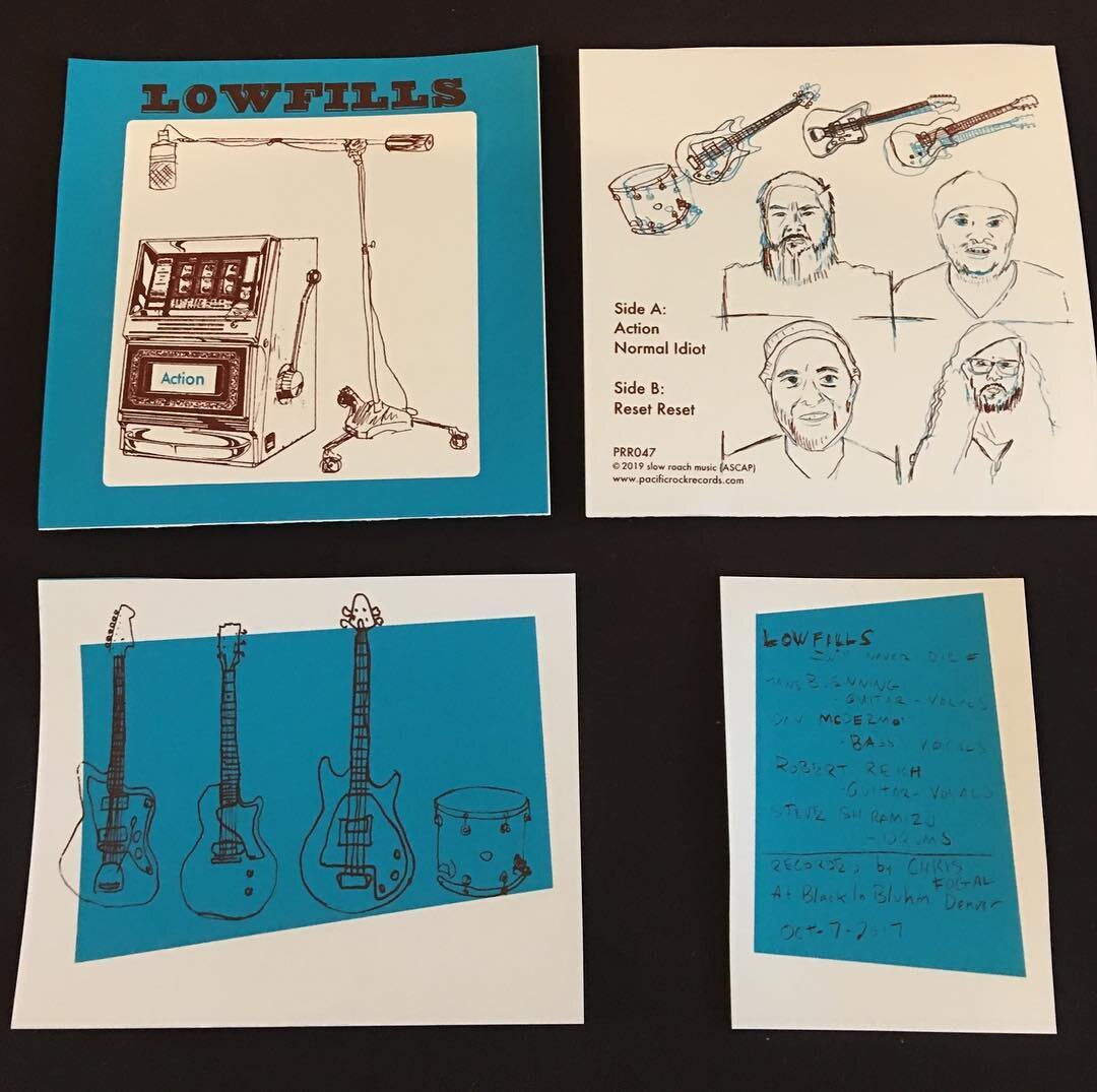 Lowfills next EP streaming 5/17.  Edition of 20 7&rdquo; vinyl with hand screened art will NOT be publicly offered for sale.  5 copies per band member, where they end up is the band&rsquo;s choice.