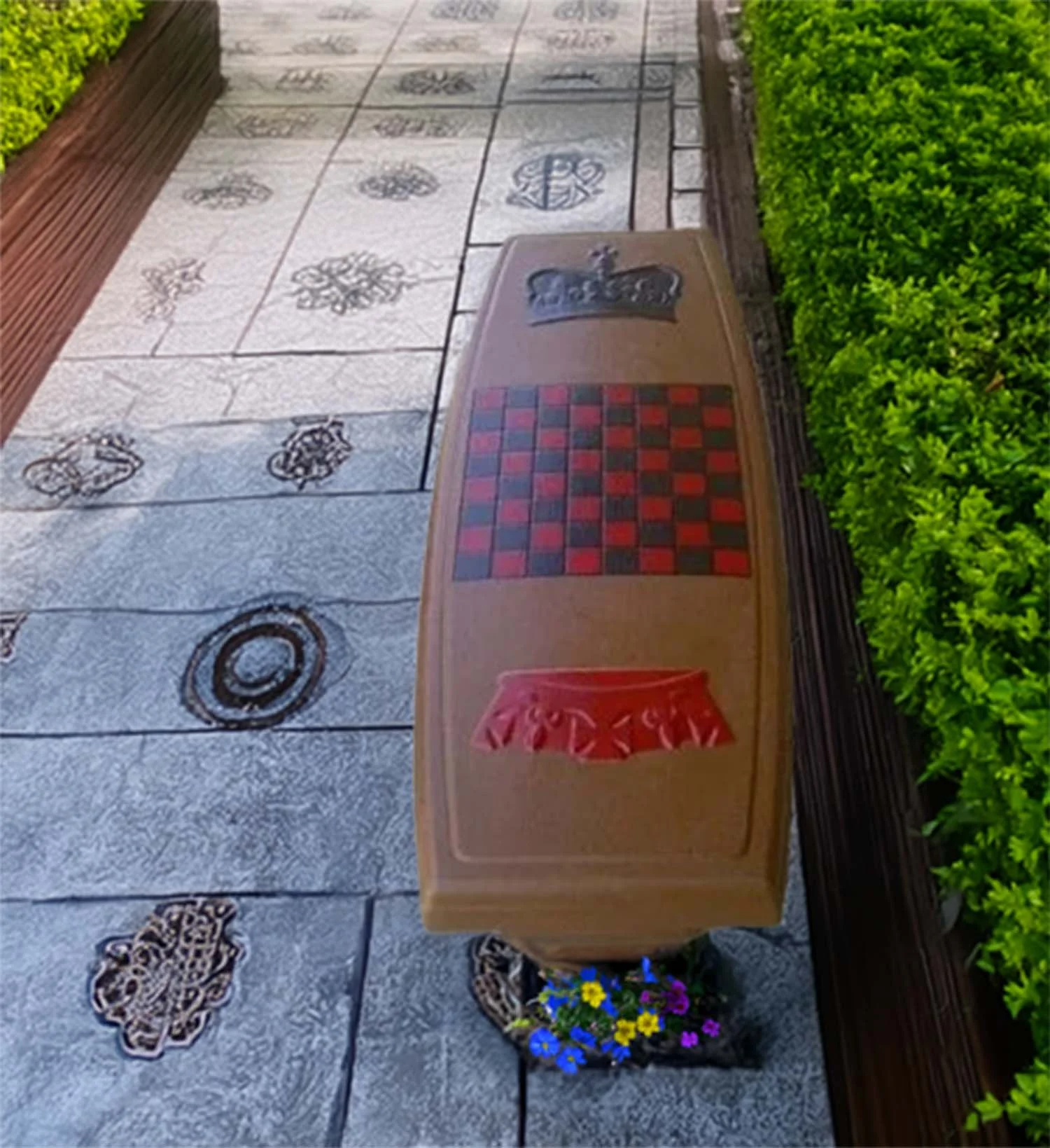 Checkerboard Bench top design  40"