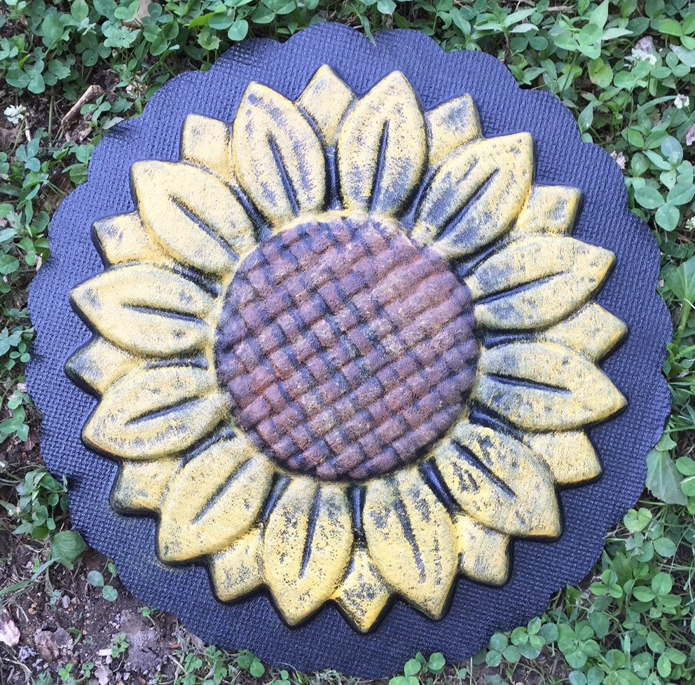 Concrete Stepping Stone Molds for sale and instructions on how to make