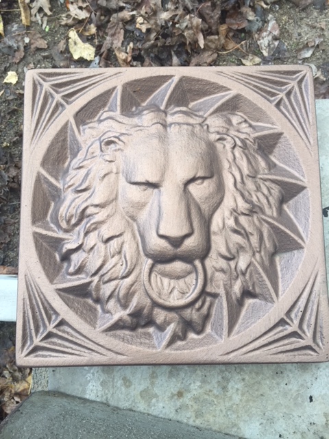 Lions Head Concrete Mold Bas Relief 