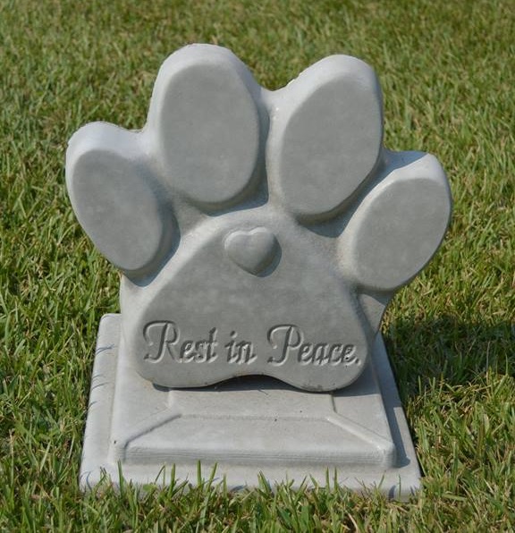 Cat Pet Grave Marker concrete plaster & cement mold 
