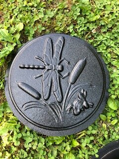 Dragonfly welcome stepping stone mold concrete plaster mould 10" x 1.5" thick 