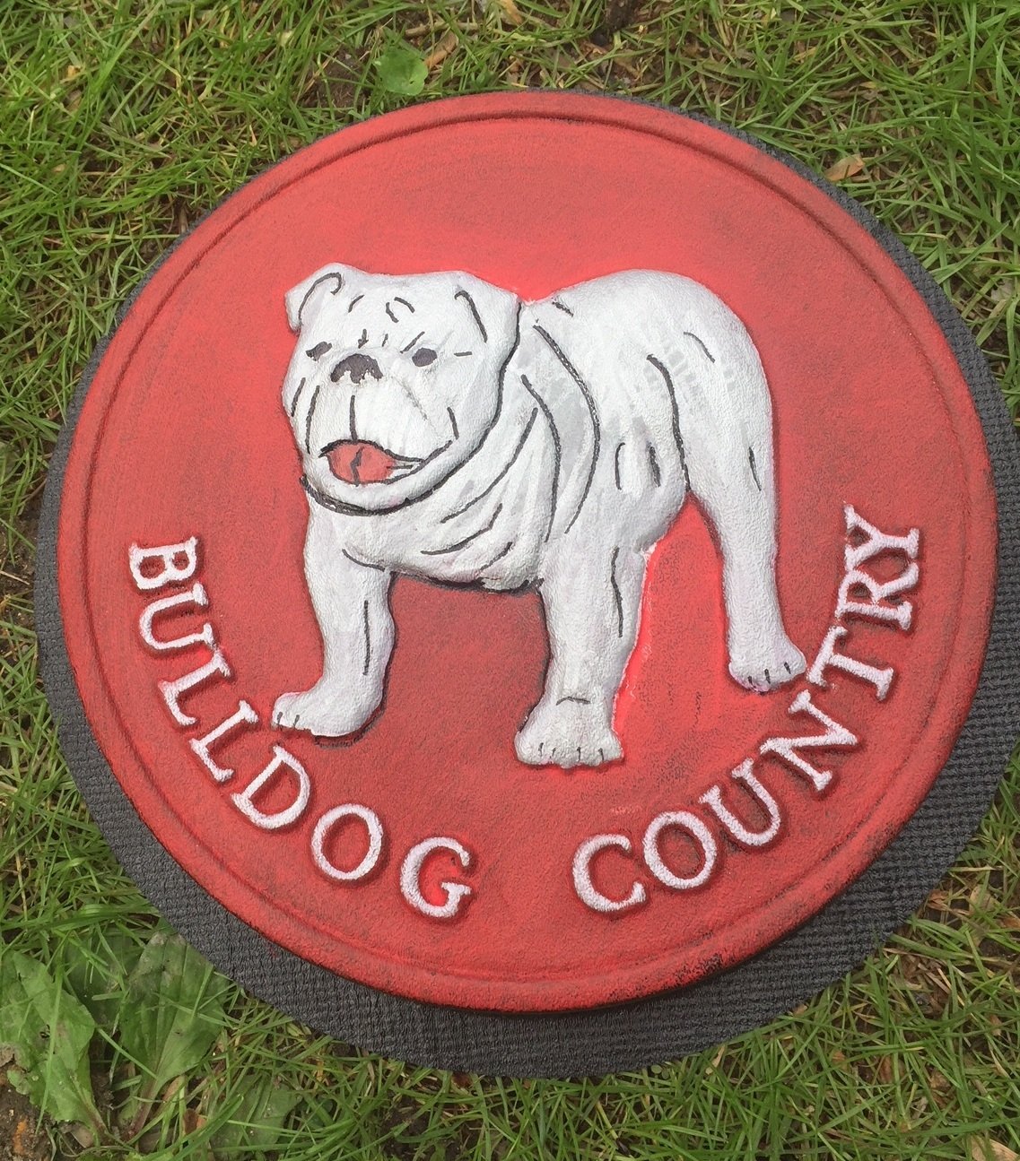 Bulldog stepping stone mold
