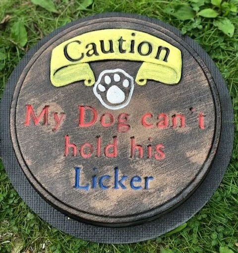 funny dog saying stepping stone mold