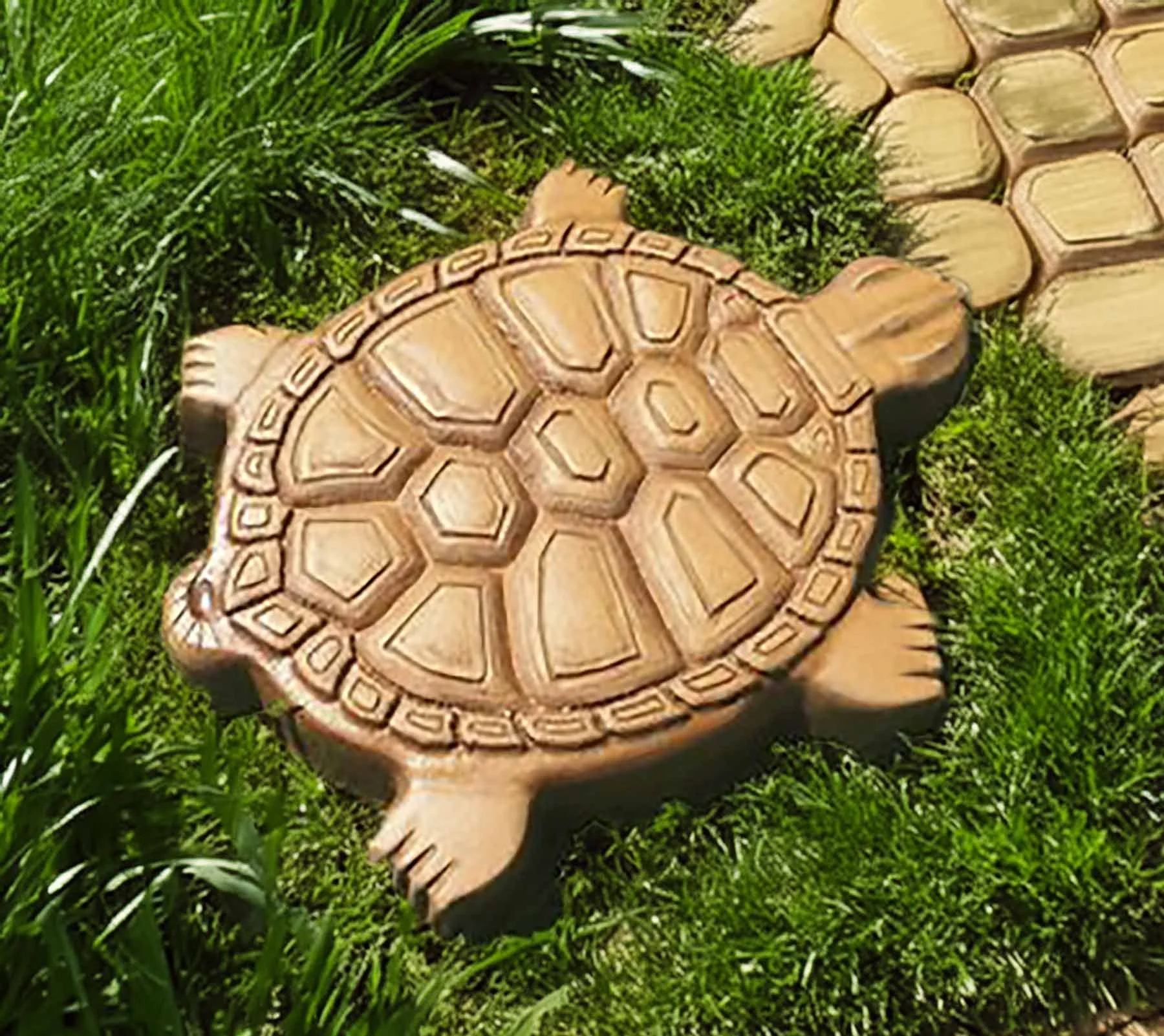 Concrete turtle mold for making Turtle stepping stones