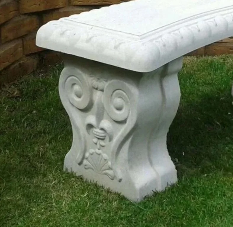 Concrete mold for bench legs